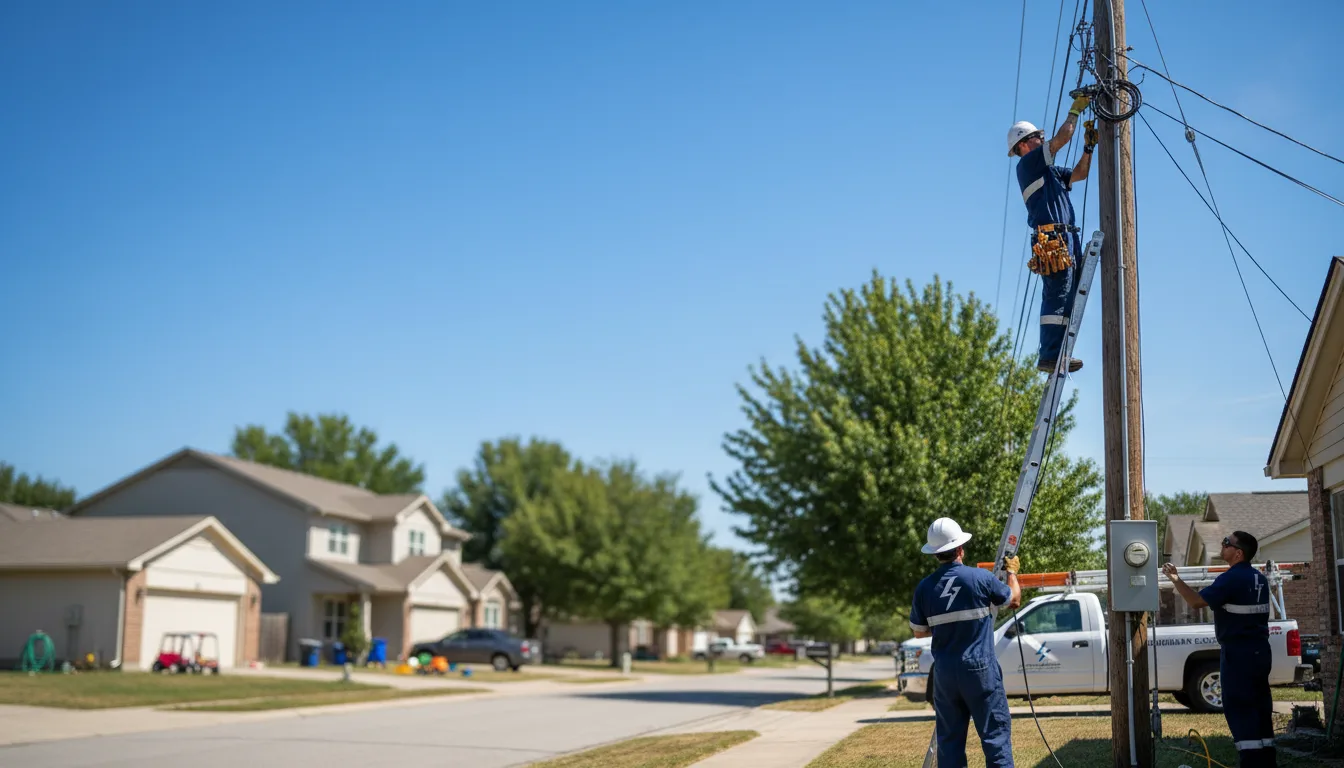 Residential electrician providing installation services in Sunbury, OH